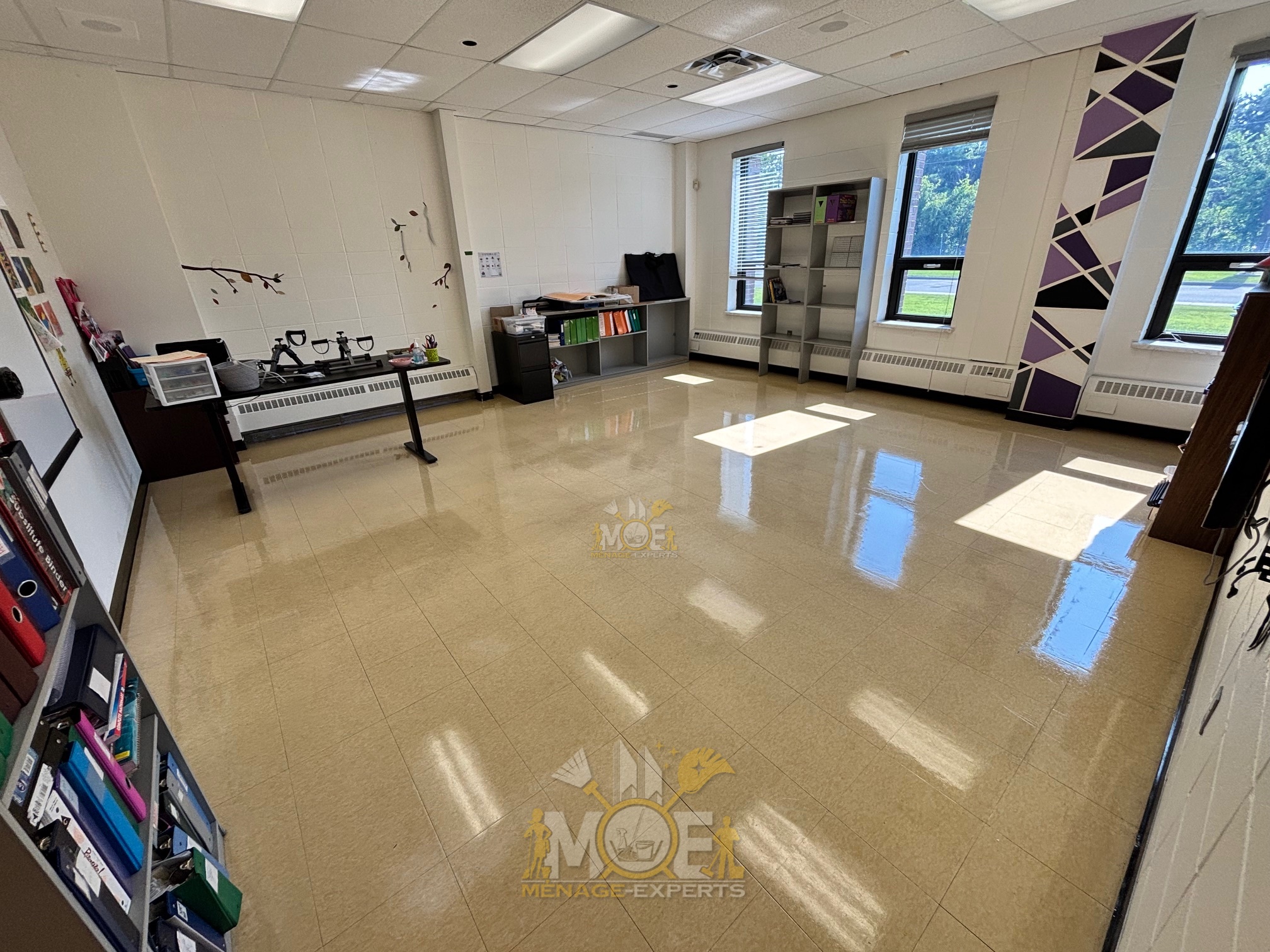 stripping scrubbing waxing and polishing