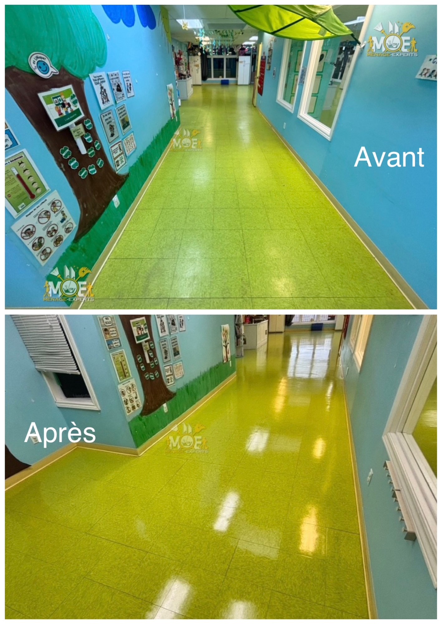 stripping scrubbing waxing and polishing