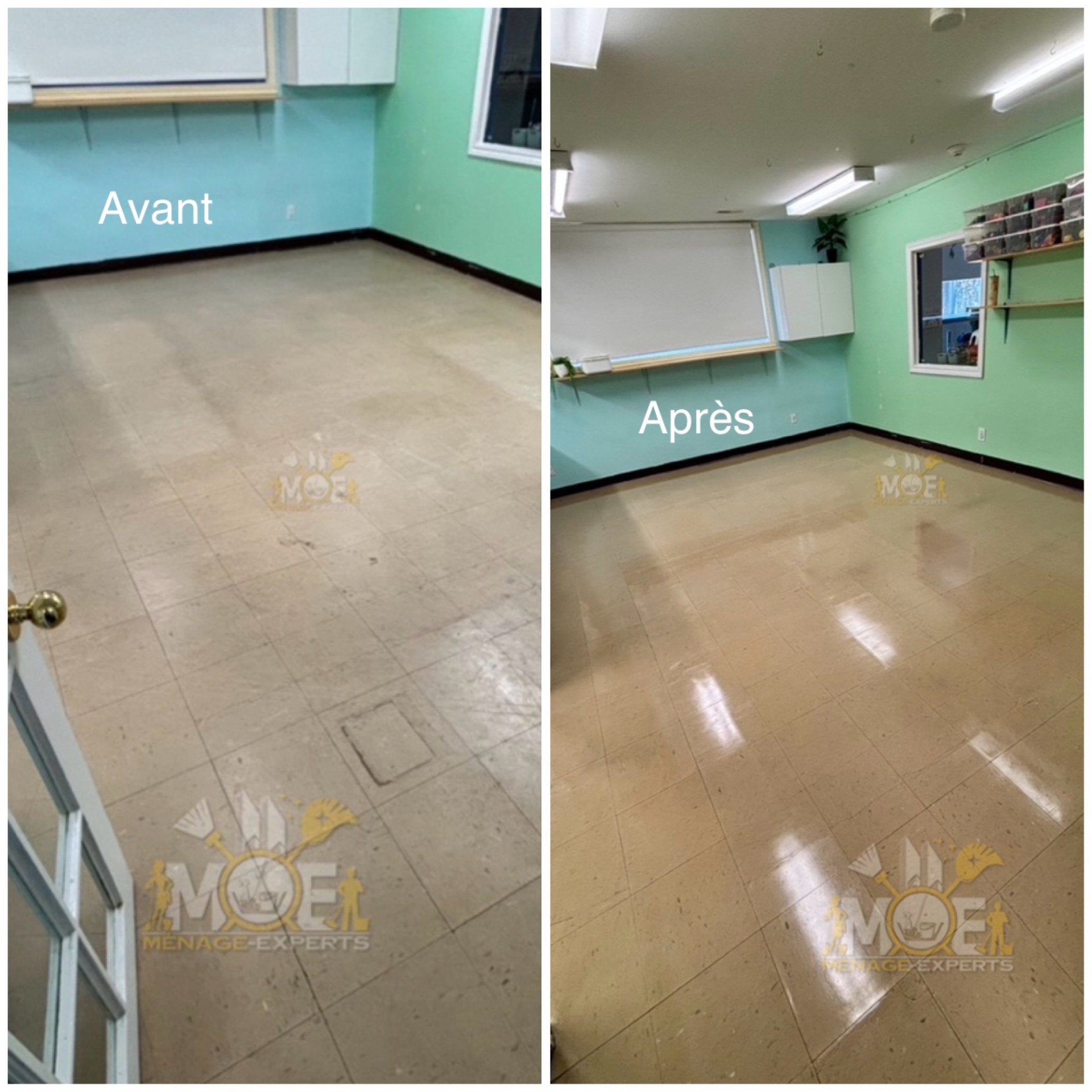 stripping scrubbing waxing and polishing