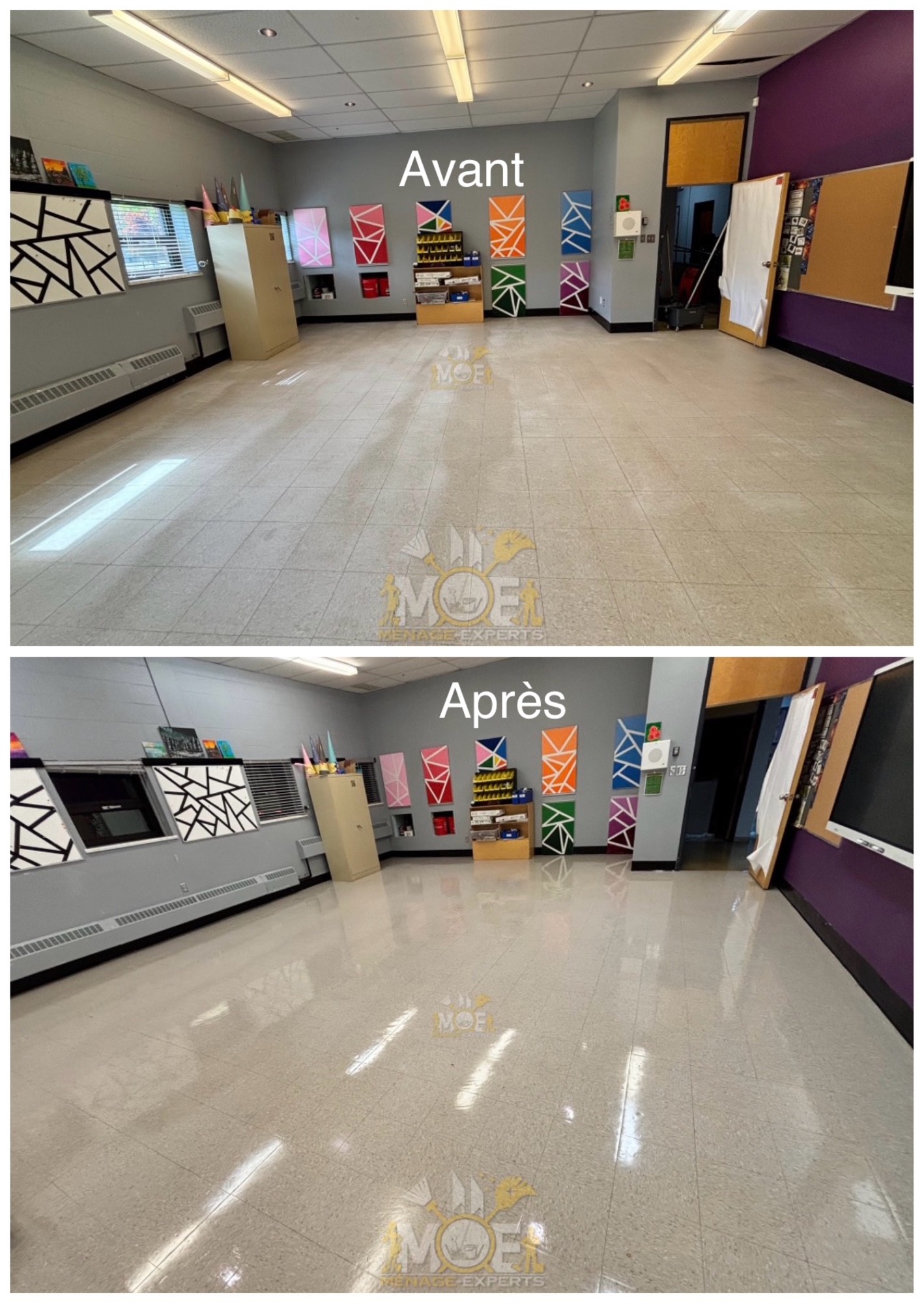 stripping scrubbing waxing and polishing