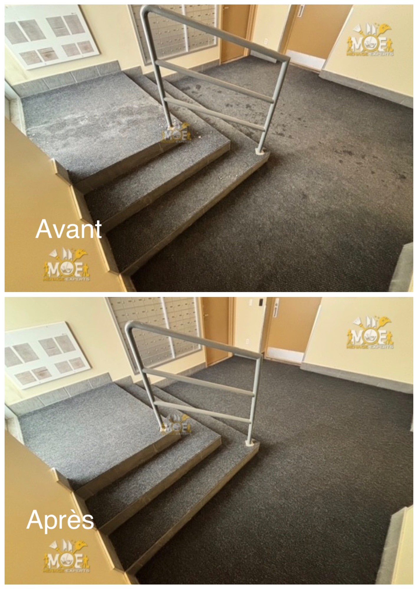 Nettoyage de tapis commercial à Montréal