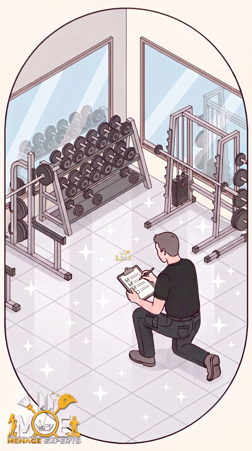 Nettoyage commercial gym