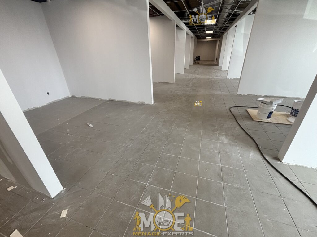 Avant nettoyage après construction